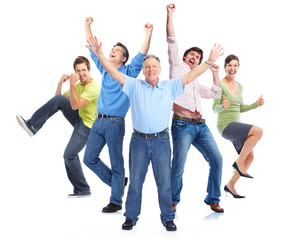 Obraz premium Goup of happy people
