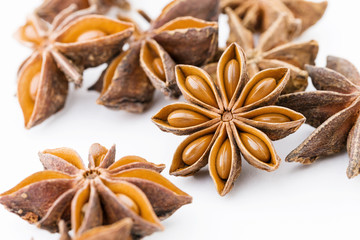 Star anise close up