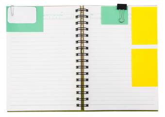 Notebook  with notepaper