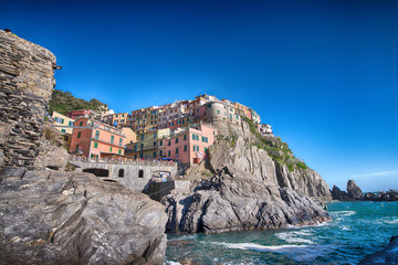 Fototapeta na wymiar Piękne kolory z Cinque Terre, Włochy