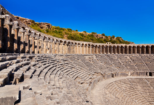Old amphitheater Aspendos in Antalya, Turkey