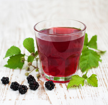 Summer blackberry  drink