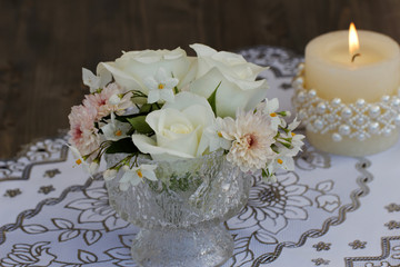 Romantische Tischdeko