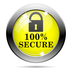 100 percent secure icon