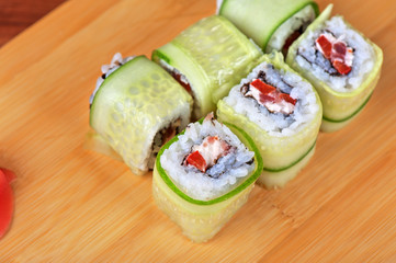 cucumber sushi rolls