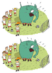 Soccer Elephant Differences Visual Game