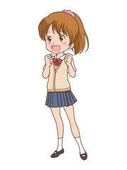 学生/喜ぶ