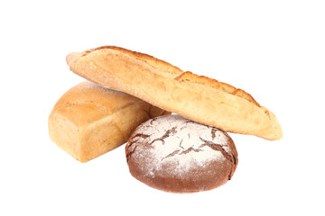 Black and white bread.
