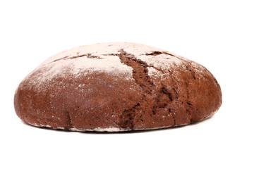 Brown bread dusted the flour.