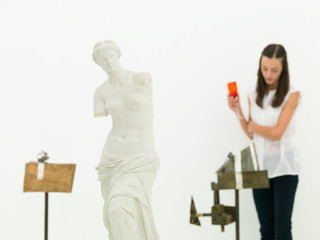 art lover looking for the deeper meaning of a sculpture