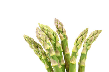 Close-up of top asparaguses.