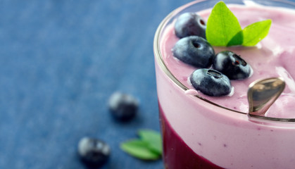 Blueberry yogurt