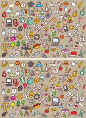 Icons Differences Visual Game