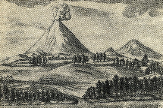 Volcanoes on Kamtchatka (History of Kamtschatka, 1755)