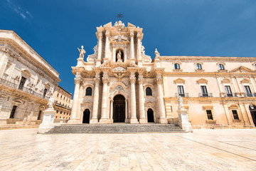 The Cathedral of Syracuse, Sicily, Italy - obrazy, fototapety, plakaty