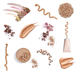 powder liquid make up beauty