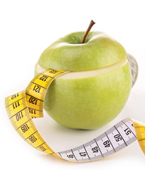 green apple and tape