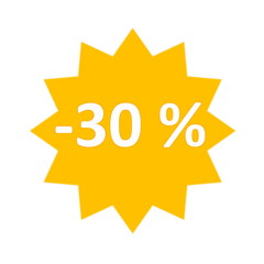 30 percent sale icon