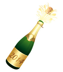 2014 Champagne bottle.