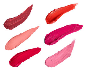 lipstick nail polish beauty make up cosmetics - obrazy, fototapety, plakaty