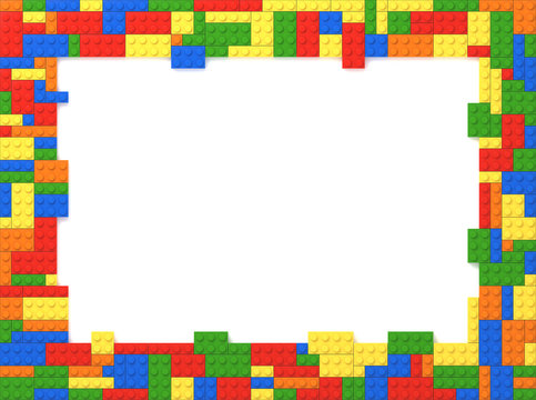 Toy Bricks Picture Frame - Random Colors