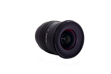 wide angle lens isolate white background