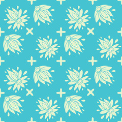 Fototapeta na wymiar Seamless vector floral pattern
