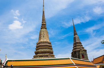 Fototapeta premium Ancient Pagoda or Chedi at Wat Pho Temple, Thailand