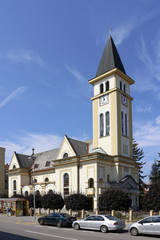 Fototapeta na wymiar Town Ruzomberok in Liptov region in Slovakia