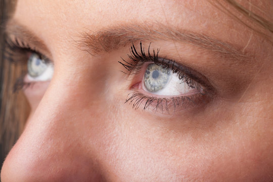 Portrait of a pretty girl  close up eye