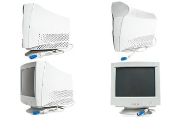 Set of retro monitors