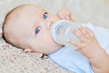 baby drinking water