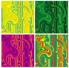Color turbulence. Vector seamless background.