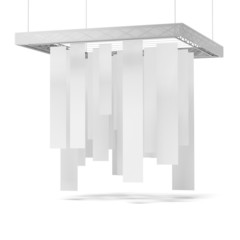 White trade exhibition booth