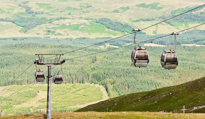 Cable car on ben nevis