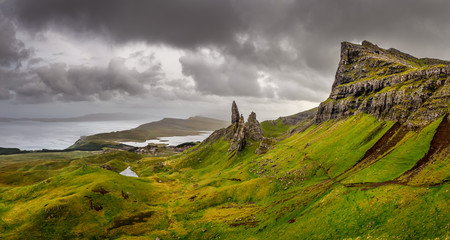 Panoramic view of Old man of Storr mountains, Scottish highlands - 56360774