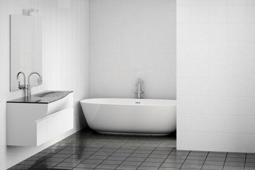 Fototapeta na wymiar Modern bathroom