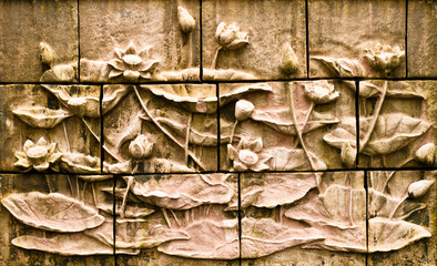 Lotus Stucco wall