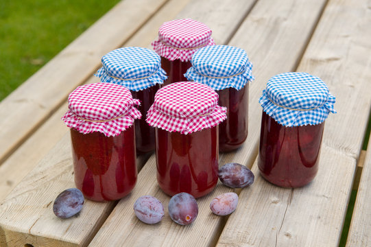 Homemade pots jam