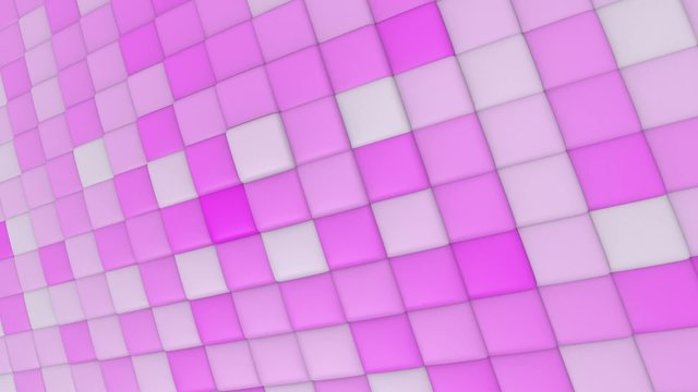 3D animation PINK ANIMATED CUBES WALL