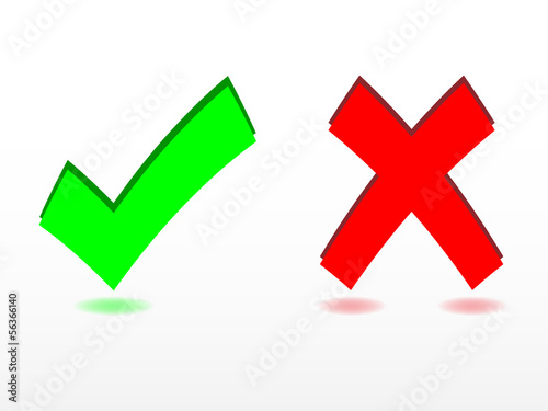 Cancel check. Знак неправильно анимация. знак неправильный процесс. знак неверного задания. checkbox and cross separate images.