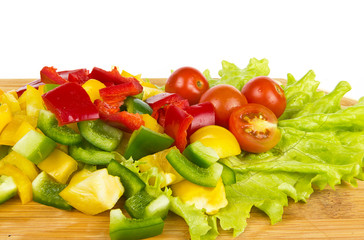 Peppers and tomatos