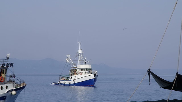 Typical Mediterranean fishing boat