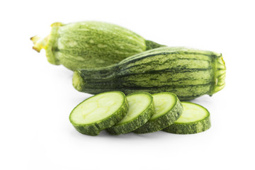 fresh zucchini fruits