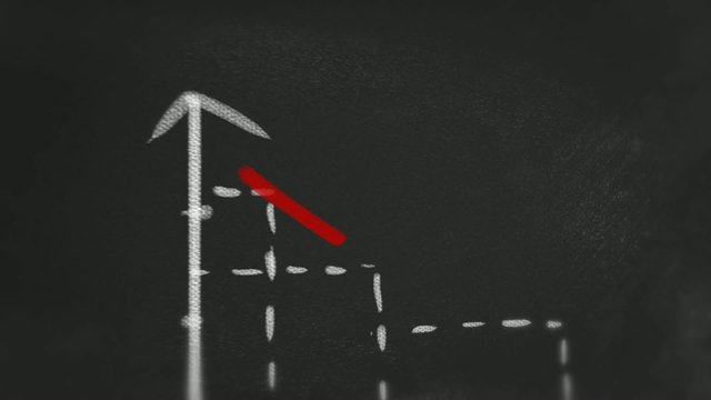 Decreasing Statistic graphic - failure business