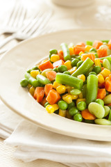 Steamed Organic Vegetable Medly