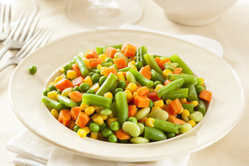 Steamed Organic Vegetable Medly