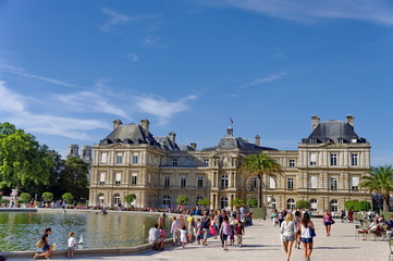 Obraz premium Sénat, Jardin du Luxembourg, Paris, France