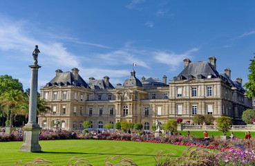 Fototapeta na wymiar Sénat, Jardin du Luxembourg, Paris, France