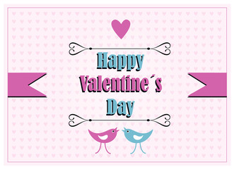 romantic valentine card design, vector concept